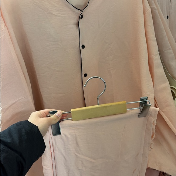 Pink Button-Up PJ set - Picture 3 of 4